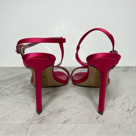 Sam Edelman Daisie Fuchsia Stiletto Heeled Sandal Pump 9 1/2 - Picture 3 of 15